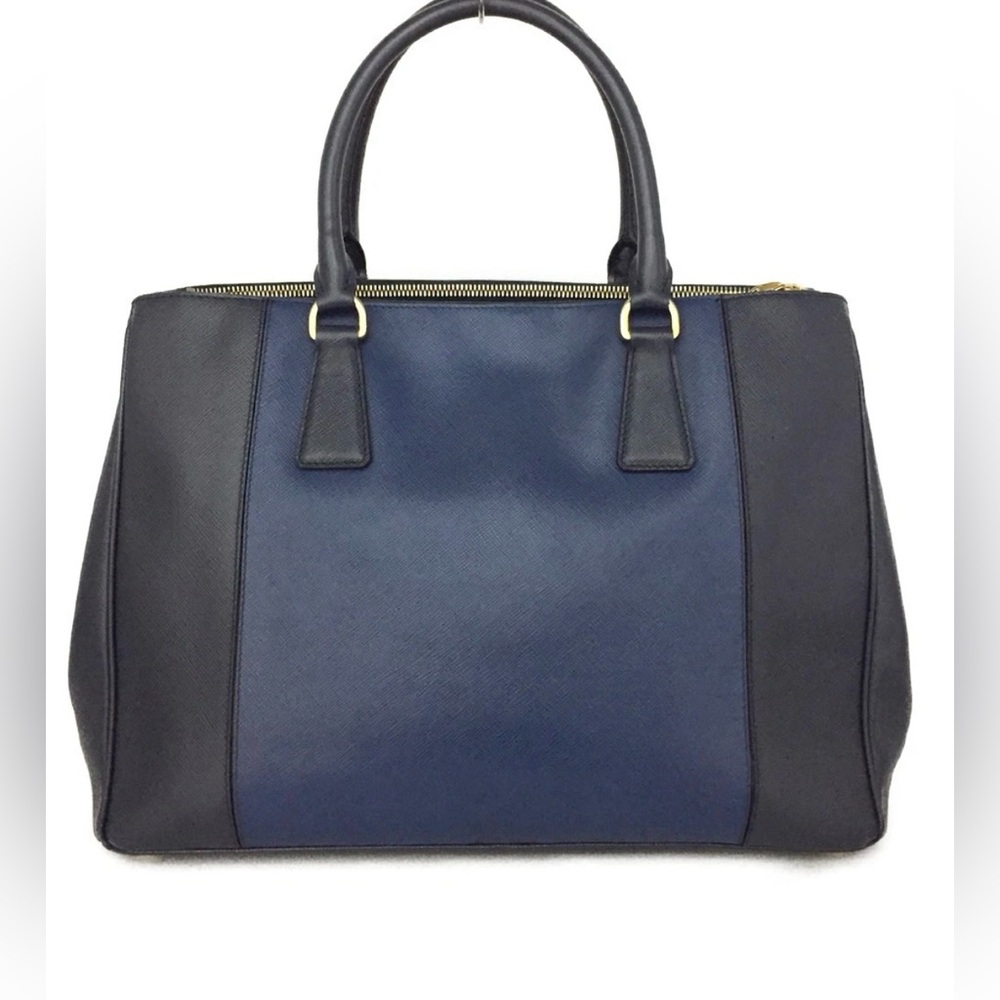 Prada Elegant Blue Satchel/Tote Bag - Picture 4 of 10